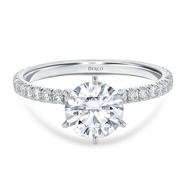 Petite micro pave sale engagement ring setting